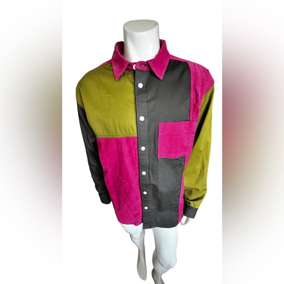 Urban Outfitters Mix Fabric Overshirt - Picture 6 of 10